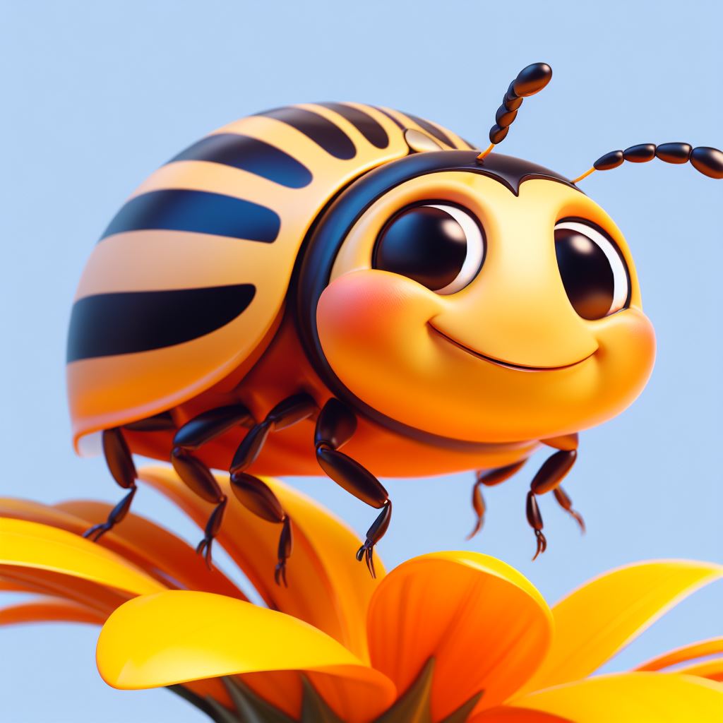 uśmiechnięta stonka siedząca wśród kwiatów